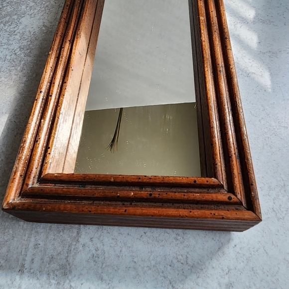 Vtg Wood mirror - Picture 11 of 13